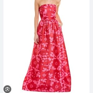 French Bea Mecca Dress in Red Meadows size Small NWT Red Pink Wedding Guest Gown